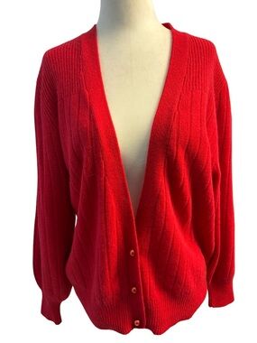 Elegant Rino Rosi Vintage Cardigan Size Medium Oversized